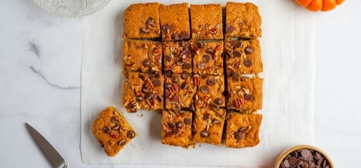 Hvid chokoladekage blondie 