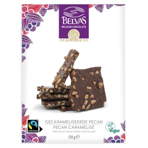 Belvas Thins Mrk Chokolade m. Karameliserede Pecan ndder 
