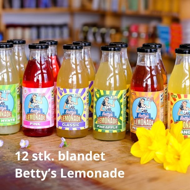 12 stk Betty's Lemonade - assorteret - KUN afhent i butik