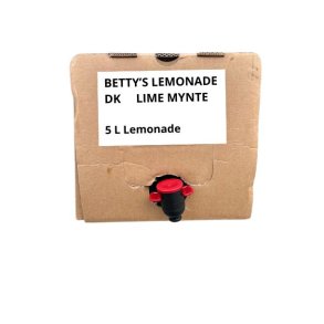 Betty's Lemonade, XL 5 liter Bag-in-Box - Lime/Mynte