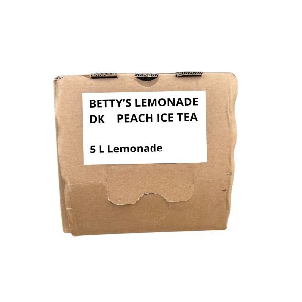Betty's Lemonade, XL 5 liter i Bag-in-Box - Peach Ice Tea