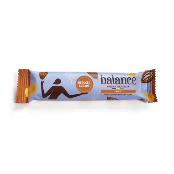 Balance, Mlke chokoladebar, uden tilsat sukker, 35g