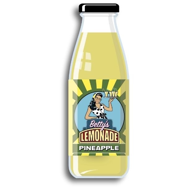 Betty's Lemonade, flaske - Pineapple - Limited edition
