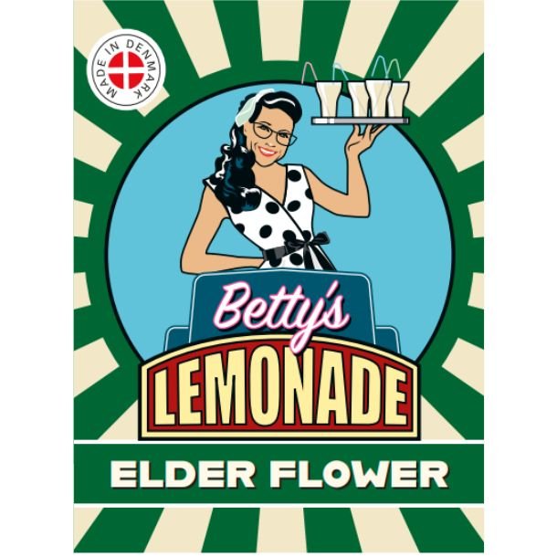 Betty's Lemonade, flaske - Hyldeblomst