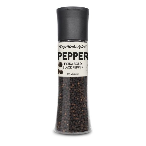 Cape Herb & Spice Grinder, Ekstra Bold Black Peppercorn