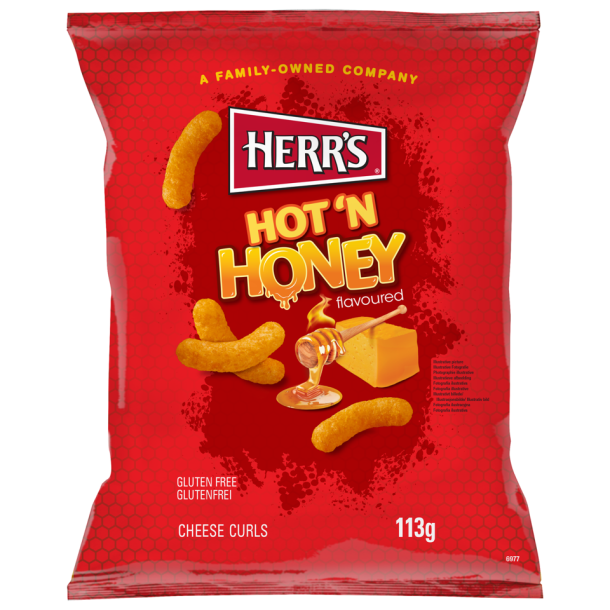 Herr's Hotn Honey Cheese Curls