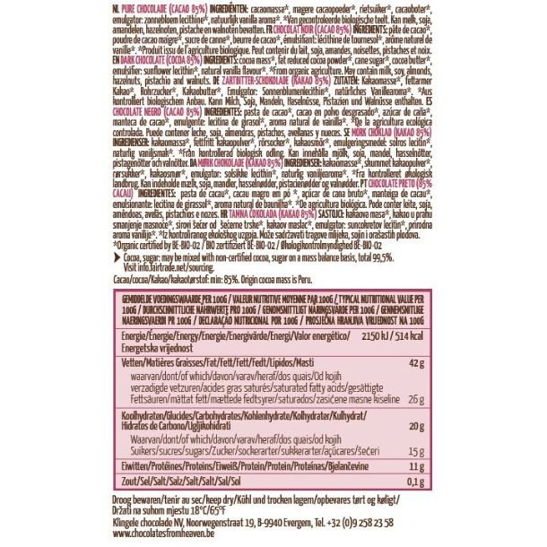 Chocolates From Heaven, 85% Mrk Chokolade