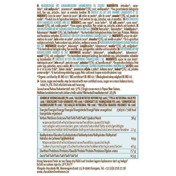 Chocolates From Heaven, Chokolade med mandler, karamel og havsalt