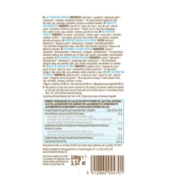 Chocolates From Heaven, Vegansk Chokolade