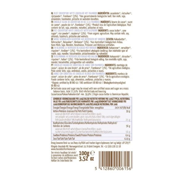 Chocolates From Heaven, Hvid chokolade med hindbr