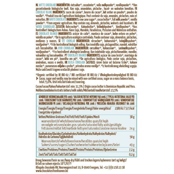 Chocolates From Heaven, Hvid chokolade