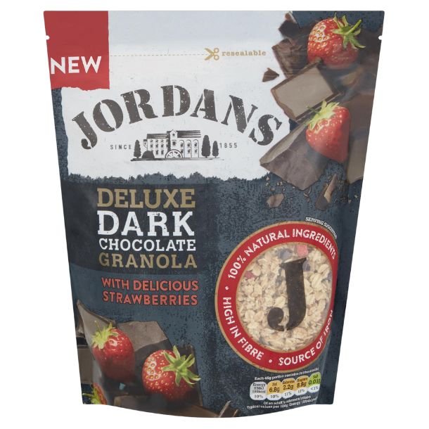 Jordans Granola, Deluxe Dark Chocolate granola Jordans Christiansen