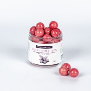 Lakritsbolaget Berry Seduction (lakrids med hvid chokolade og hindbr)