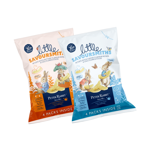 Little Savoursmiths Kartoffel & Blomk�l snack m. ost til b�rn (Multipack m. 4 poser i)