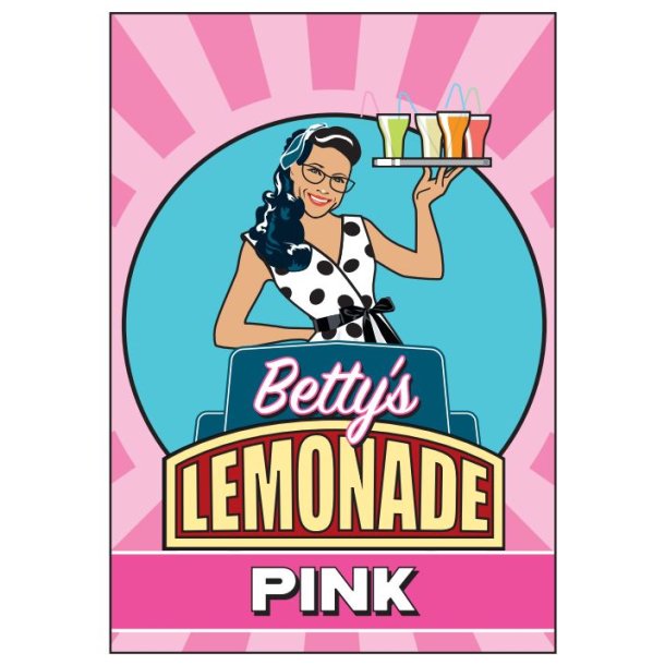 Betty's Lemonade, flaske - Pink 