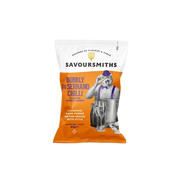 Savoursmiths Bubbly & Serrano Chili, 40g