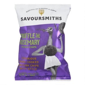 Savoursmiths Sorte Trfler & Rosmarin, 150g