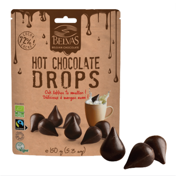 Belvas, Hot Chocolate Drops, 56% kakao