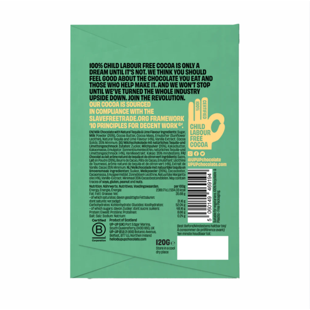 Up, Mlkechokolade med Tequila & Lime