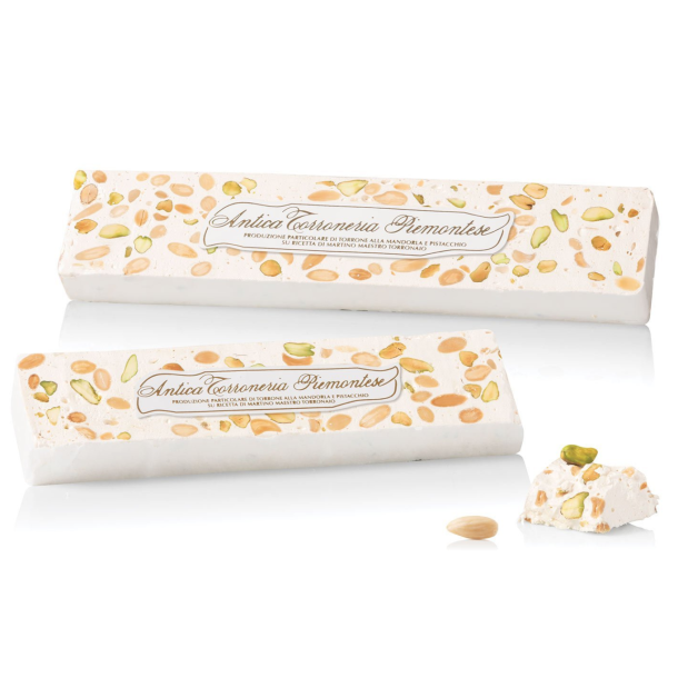 Nougat med mandler og pistaciendder, 250 g