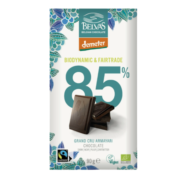 Belvas, Plade 85% M�rk Chokolade