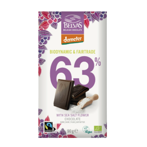 Belvas, Plade 63% Chokolade med Havsalt