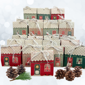 Pakkekalender med sde lkkerier - kan deles af to