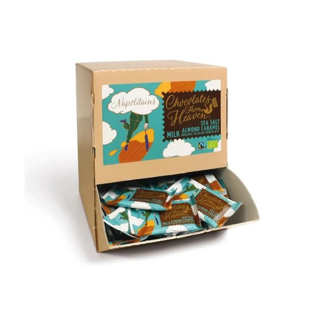 Chocolates From Heaven - Mini M�lkechokolade m. mandler, karamel og havsalt - BB 31/8-24
