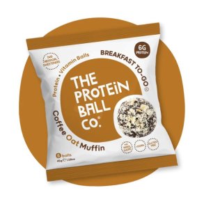 Protein Ball Co. Coffee Oat Muffin, Breakfast to-go