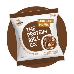 Protein Ball Co. Choc Chip Muffin, Breakfast to-go
