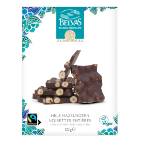 Belvas, Mrk Chokolade med hele hasselndder