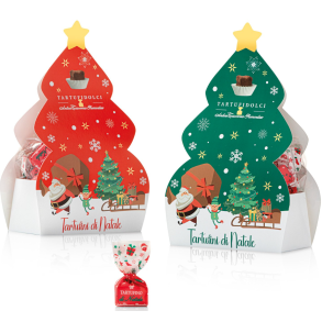 Chokoladetrfler i fin juletrsske