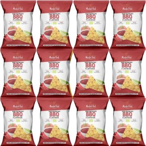 12 x Madal Bal, kologiske Protein Chips m. BBQ -25/1-26