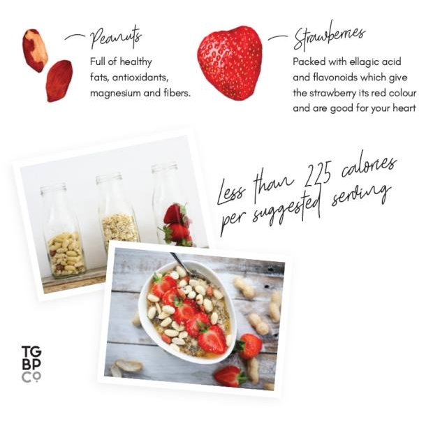 Grd med Jordbr og Peanut butter