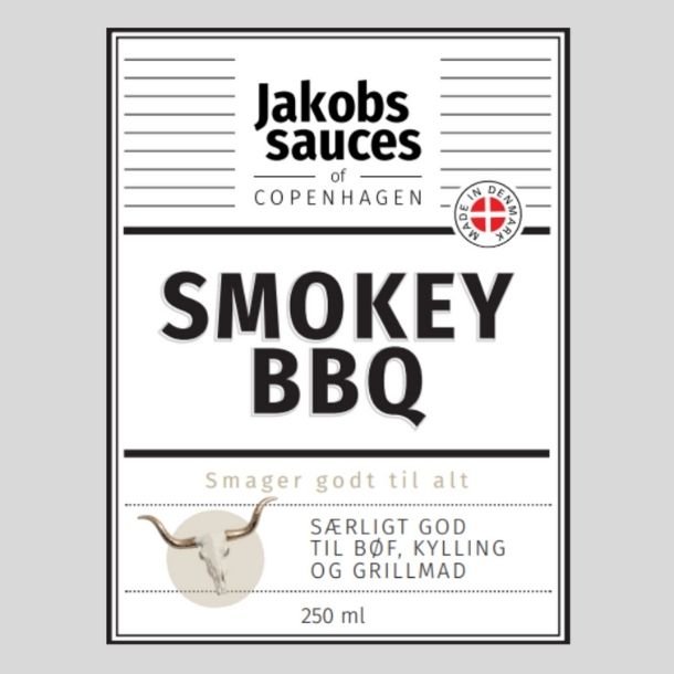 Jakob's Sauces Smokey BBQ, 250 ml