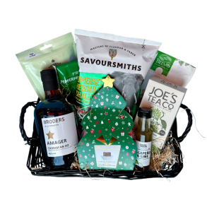 Julekurv med spirit drinks 