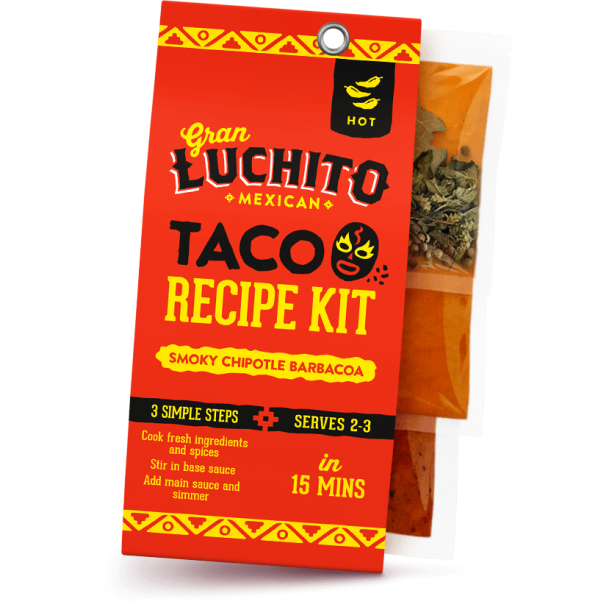 Gran Luchito Quick Fix Taco Kit � R�get Chipotle BBQ. St�rk